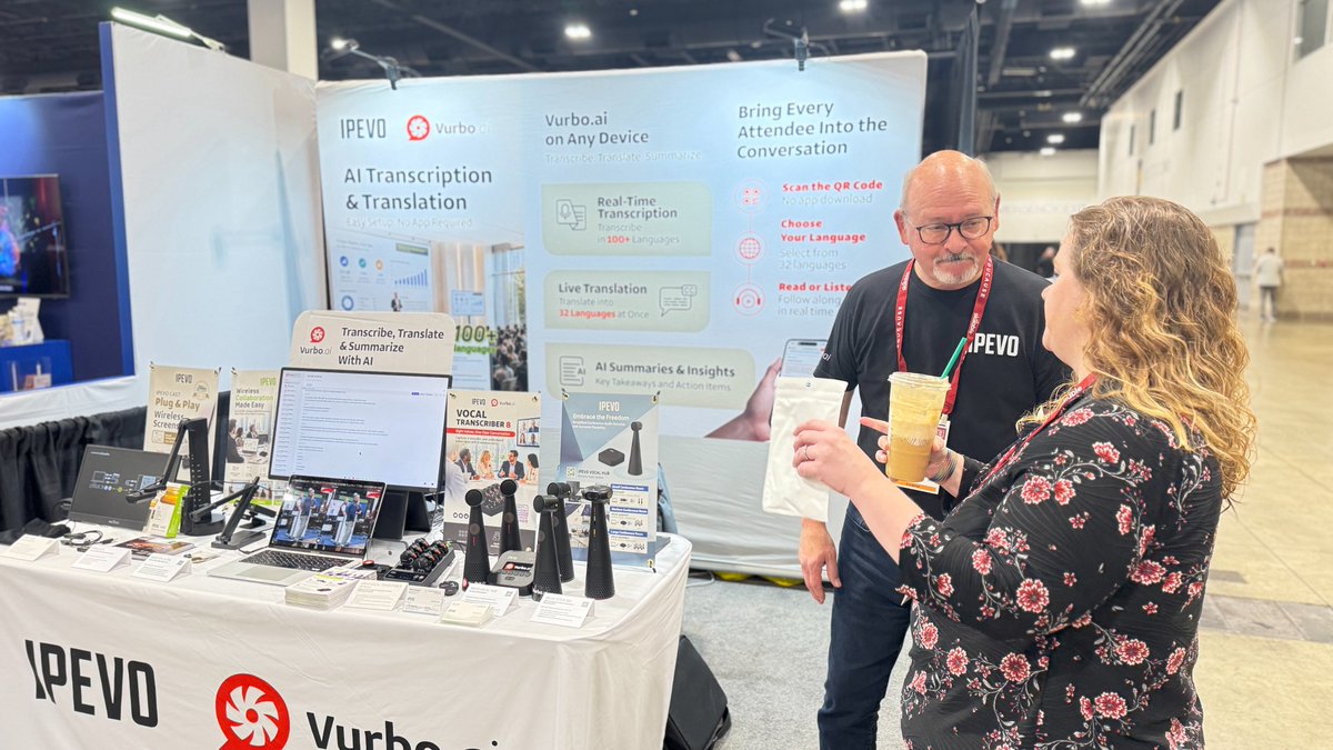 ipevo's tweet photo. Hello from EDUCAUSE 2026 in Denver! 👋
📍Find us at Booth 1401 with https://t.co/2itNPzPxWw, IPEVO document cameras, wireless screen sharing, and audio solutions.
#EDUCAUSE2026 #IPEVO #EdTech https://t.co/piLEPu4nAm