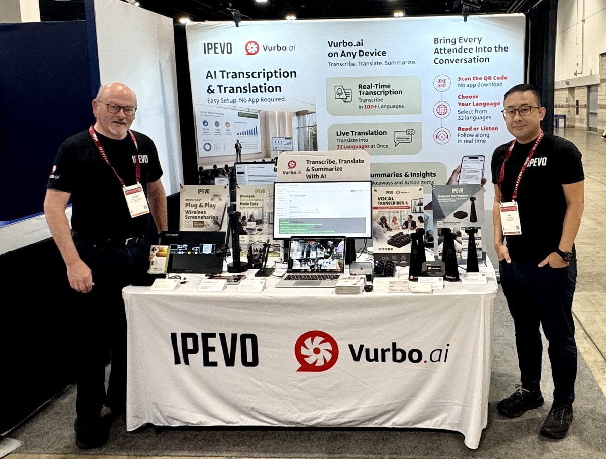 ipevo's tweet photo. Hello from EDUCAUSE 2026 in Denver! 👋
📍Find us at Booth 1401 with https://t.co/2itNPzPxWw, IPEVO document cameras, wireless screen sharing, and audio solutions.
#EDUCAUSE2026 #IPEVO #EdTech https://t.co/piLEPu4nAm