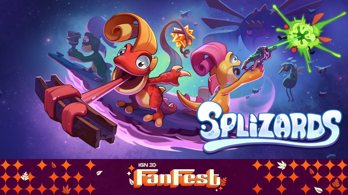 firefootstudios's tweet photo. Splizards is coming to #IGNFanFest! Tune in the week of October 12 across IGN platforms for a week of exclusive reveals, interviews, sneak peeks and much more! https://t.co/J5HxT8jTlG