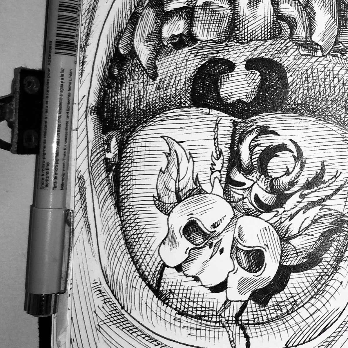 vriniverse's tweet photo. INKTOBER 2026- Day 1
APPLE
There's a beetle in my mouth? 👀 https://t.co/L2IqcBBePZ