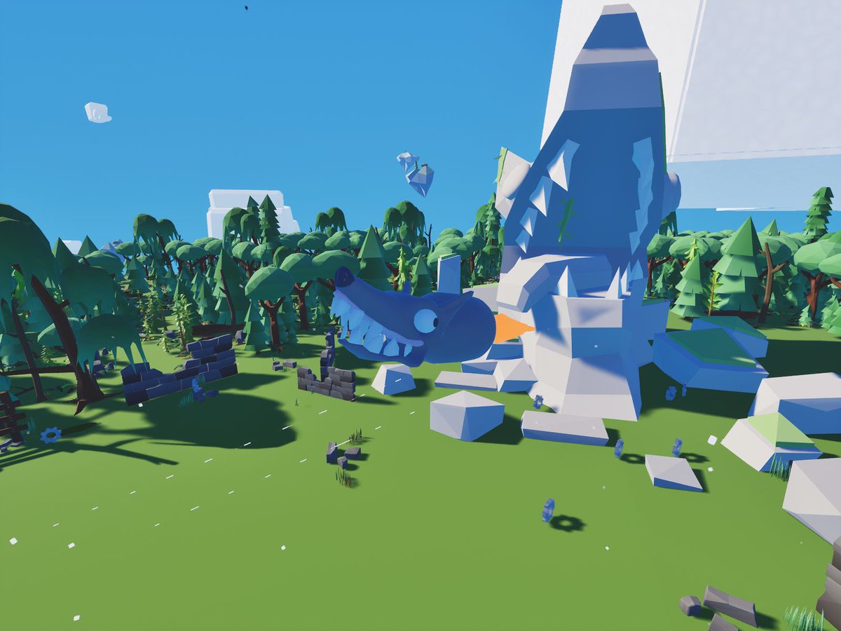 CloudCloverStds's tweet photo. How many ways can you cut up a wolf? 🐺
One asset. Wolf bullets, a wolf plane, and a spinning wolf ring.
Scrappy indie dev means doing a lot with a little.
waiting on the demo build approval, it’s right around the corner! Coming to steam. 
#IndieGame #GameDev #IndieDev https://t.co/zRb1vZMv3B