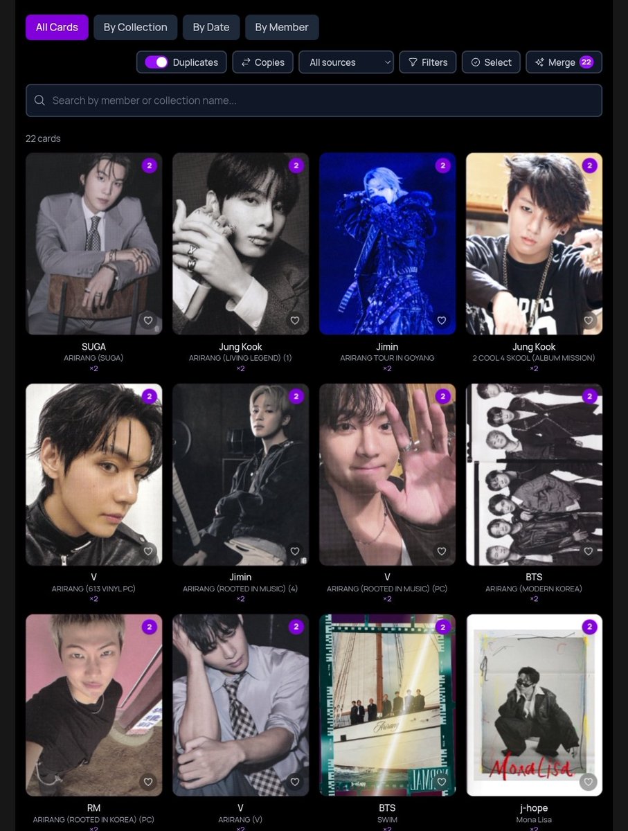 ayesheditz's tweet photo. guyss i have like 22 duplicate cards!
if anybody wants any one of those please trade with me on bcd
i'm attaching the cards i have below
username: snowflower07
#bcdtrade https://t.co/Y3d9ieUEVo