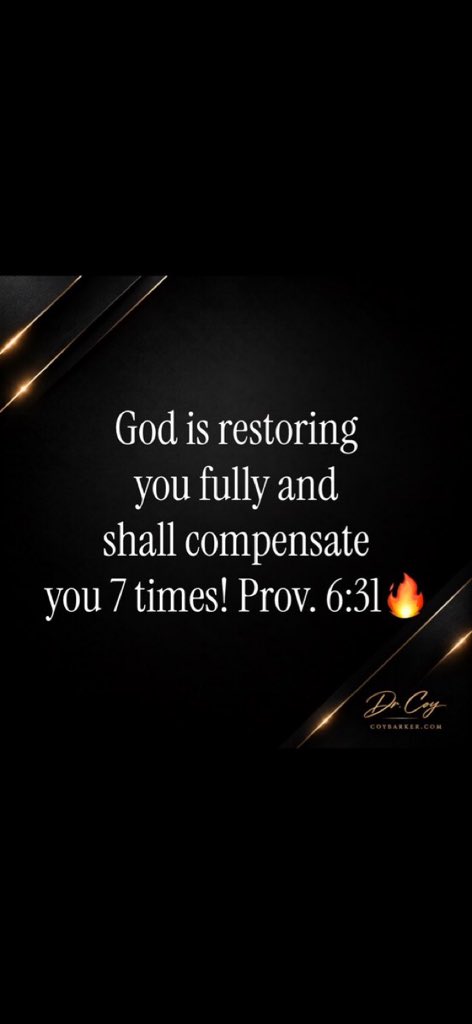 iamdeebarker's tweet photo. God shall pay you back 7 times your losses!🔥 https://t.co/qy1IbrTuWg