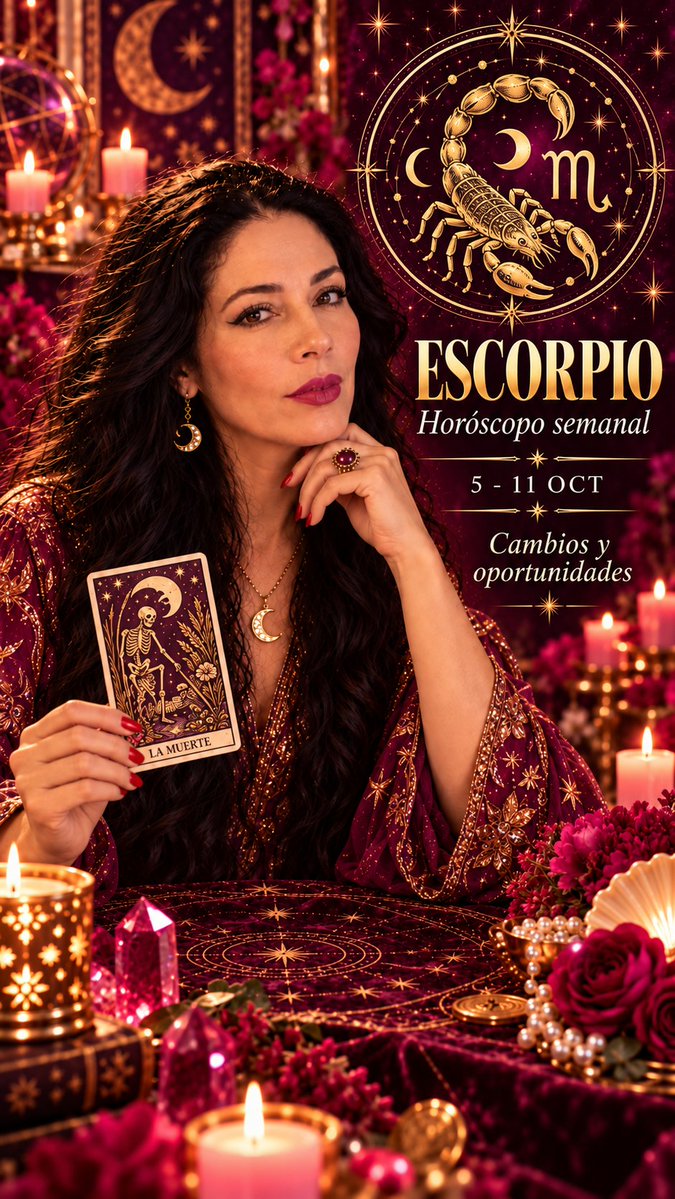 MarisaTarot's tweet photo. ESCORPIO Horóscopo semanal del 5 al 11 de octubre

Se abren caminos y esta semana puede traer movimientos importantes para ti. ✨

🎥 Lectura completa: https://t.co/clxISOLx8o

#Escorpio #Hechizosytarotdemedianoche https://t.co/frQjo35URH