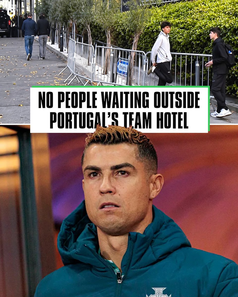PoojaMedia's tweet photo. No fans waiting outside the Portugal's hotel ahead of their clash with Denmark. Wow. https://t.co/FhM6AkZyNL