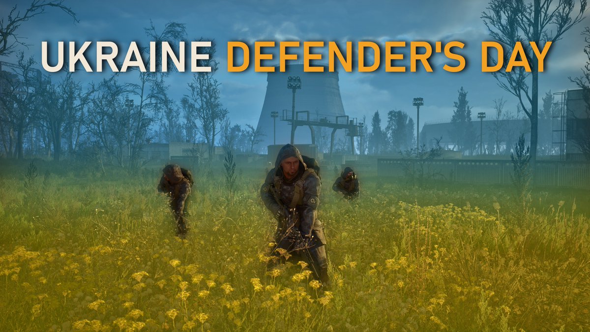 Stalker2News's tweet photo. Happy Ukraine Defender's Day! 🇺🇦

Glory to the Heroes! Because it is them that go out every day to protect their people, land and beautiful homeland. 

💙💛
