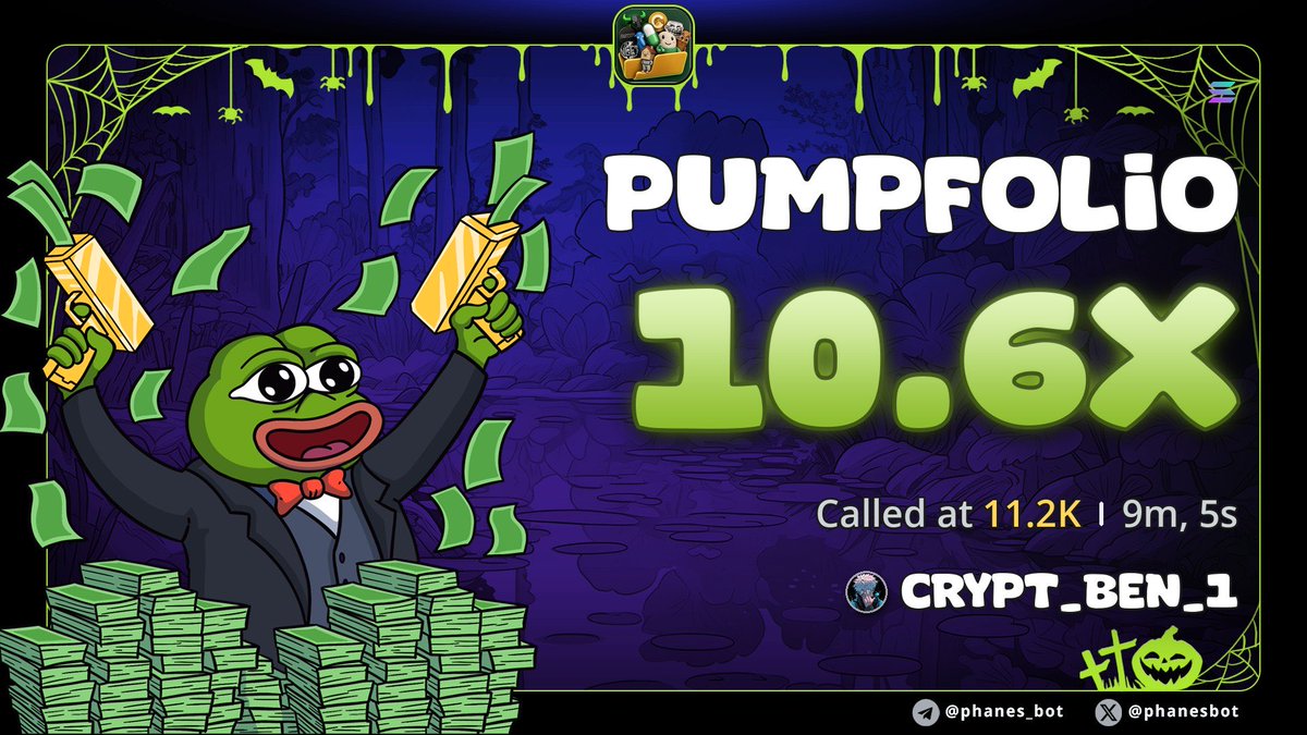 Crypt_bencall1x's tweet photo. 10X on my call $PUMPFOLIO
CA

ASN6XAyWyn1psSbGKNQ7D81byp1CRTYd8Q9aA2DW9M3n

#Eth #memecoin #memecoin1000x https://t.co/Tmn7Jw8K25