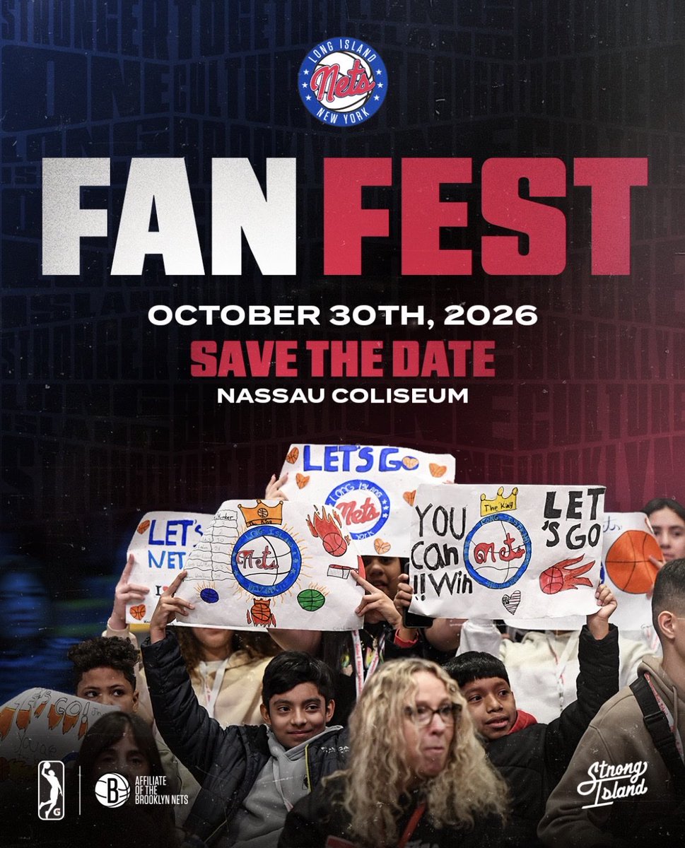 Scott44Mitchell's tweet photo. The Long Island Nets will host their official Fan Fest to get the season underway one week before the season kicks off on the road for Long Island.
Check out Long Island’s Fan Fest on Friday, October 30th, from 6 p.m. to 8 p.m. at the Nassau Coliseum!
@NetsDaily #StrongIsland #NetsWorld