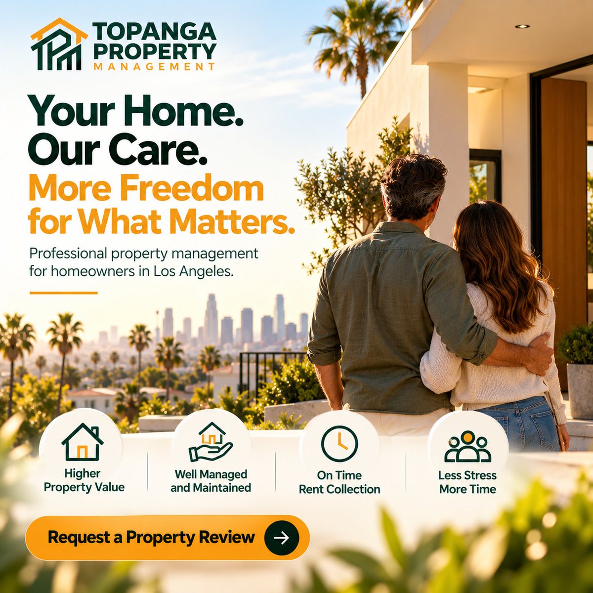 topangapartners's tweet photo. Professional property management across Los Angeles County.

Less stress. Better management. More time for what matters.

https://t.co/sbju8fBL58

#LosAngelesPropertyManagement #BeverlyHillsPropertyManagement #PasadenaPropertyManagement #SantaMonicaPropertyManagement https://t.co/yfdmrPBPsF