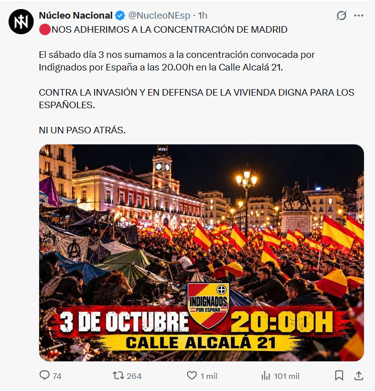 Sistema_161's tweet photo. Que nadie le pregunte a Núcleo Nacional porque no se movilizan contra las inmobiliarias.

(Tienen lideres regionales que son dueños de inmobiliarias y se lucran con la especulación). https://t.co/SfW3hmPzrf