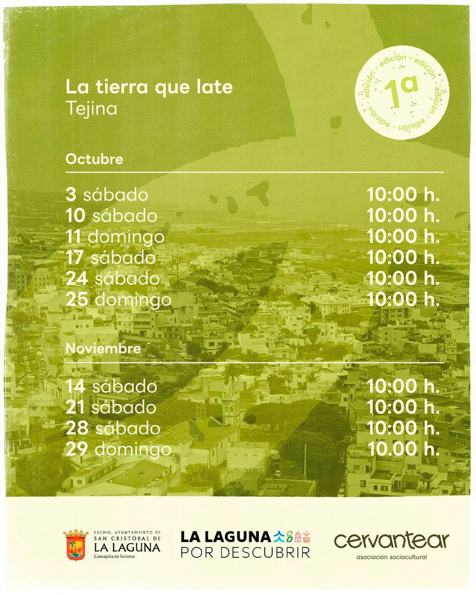 Turismo_LL's tweet photo. ¡Ya está aquí octubre! 🍂

¿Qué mejor plan para este otoño que redescubrir La Laguna con nuestros nuevos programas de rutas? 😊 https://t.co/FB89Zn3GgA
