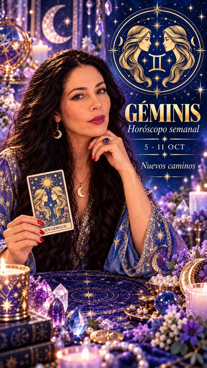 MarisaTarot's tweet photo. GÉMINIS Horóscopo semanal del 5 al 11 de octubre

Nuevas oportunidades y movimientos pueden abrirse ante ti esta semana. ✨

🎥 Lectura completa: https://t.co/AYFovznzJ7

#Geminis #Hechizosytarotdemedianoche https://t.co/QjOvuoeVOv