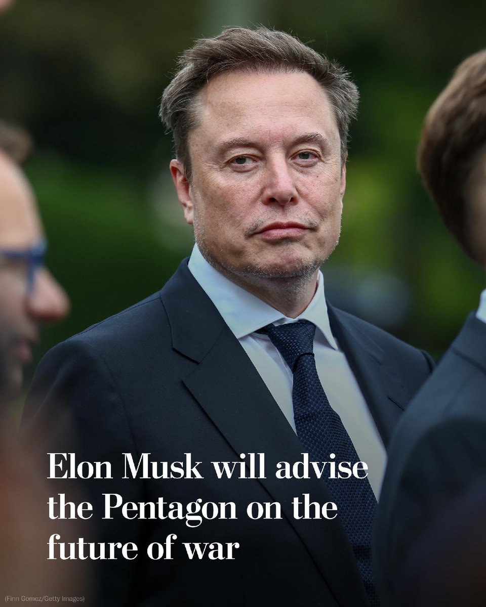 washingtonpost's tweet photo. A little over a year after leaving government service, Elon Musk is set to return in a limited capacity, co-directing a Pentagon initiative known as Project Meridian, focused on the future of warfare, Defense Secretary Pete Hegseth announced. https://t.co/NKWofpdvkS https://t.co/1Nj3zSOPIU