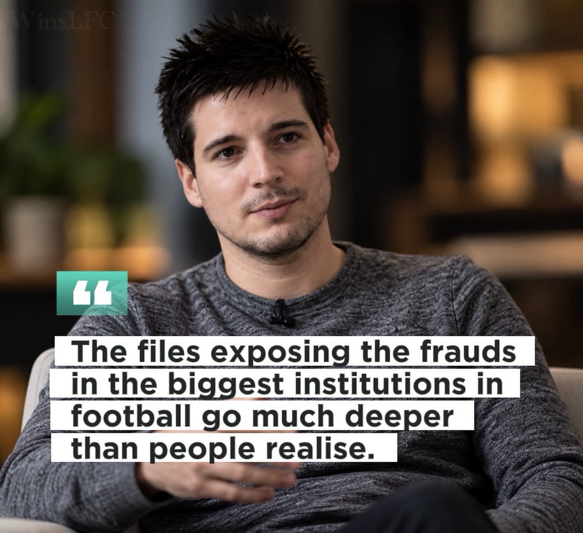 WinsLFC's tweet photo. 🚨🗣️ Rui Pinto on the announcement he’s about to make tomorrow:

“I don’t want to share too much. Tomorrow, I will show you why certain people are nervous.

Manchester City. PSG. Barcelona. Portugal. Negreira. UEFA. FIFA. Real Madrid. Referees. Infantino. The files connecting football’s biggest institutions go much deeper than people realise.

SHAM contracts. Different clubs. Different stories. But the same question: who knew, who benefited and who tried to bury it?

And now Cristiano Ronaldo walks out of Portugal. Jorge Jesus. Leao. Bruno Fernandes. The FPF. Watch carefully. Football has too many coincidences for me to ignore.

Tomorrow, 18:00 UTC. I have waited long enough.” 👀🥺