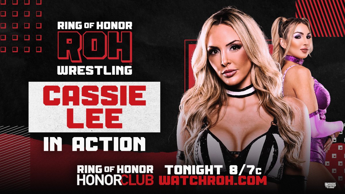 ringofhonor's tweet photo. .@CassieLee of The IInspiration steps into singles competition and looks to make her presence felt on #ROH TV!

📺 Watch ROH TV on #HonorClub at https://t.co/l79CE3gZbz 8/7c https://t.co/vEOM30HDw5