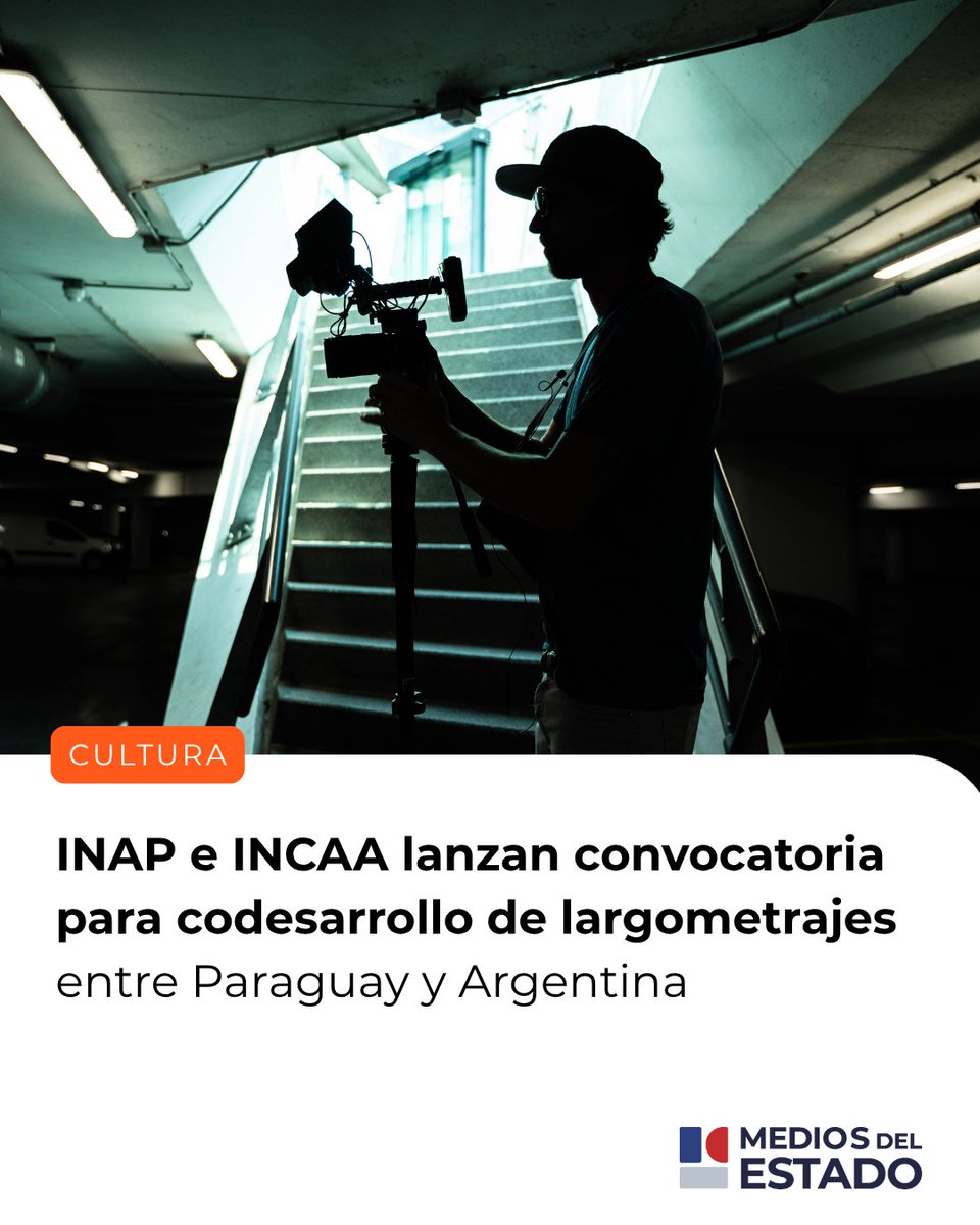 ParaguayTVHD's tweet photo. @Inap_py  e INCAA lanzan convocatoria para codesarrollo de largometrajes entre Paraguay y Argentina.
Leé ➕https://t.co/fqZkYYtuTf https://t.co/jbHWO5m1PS