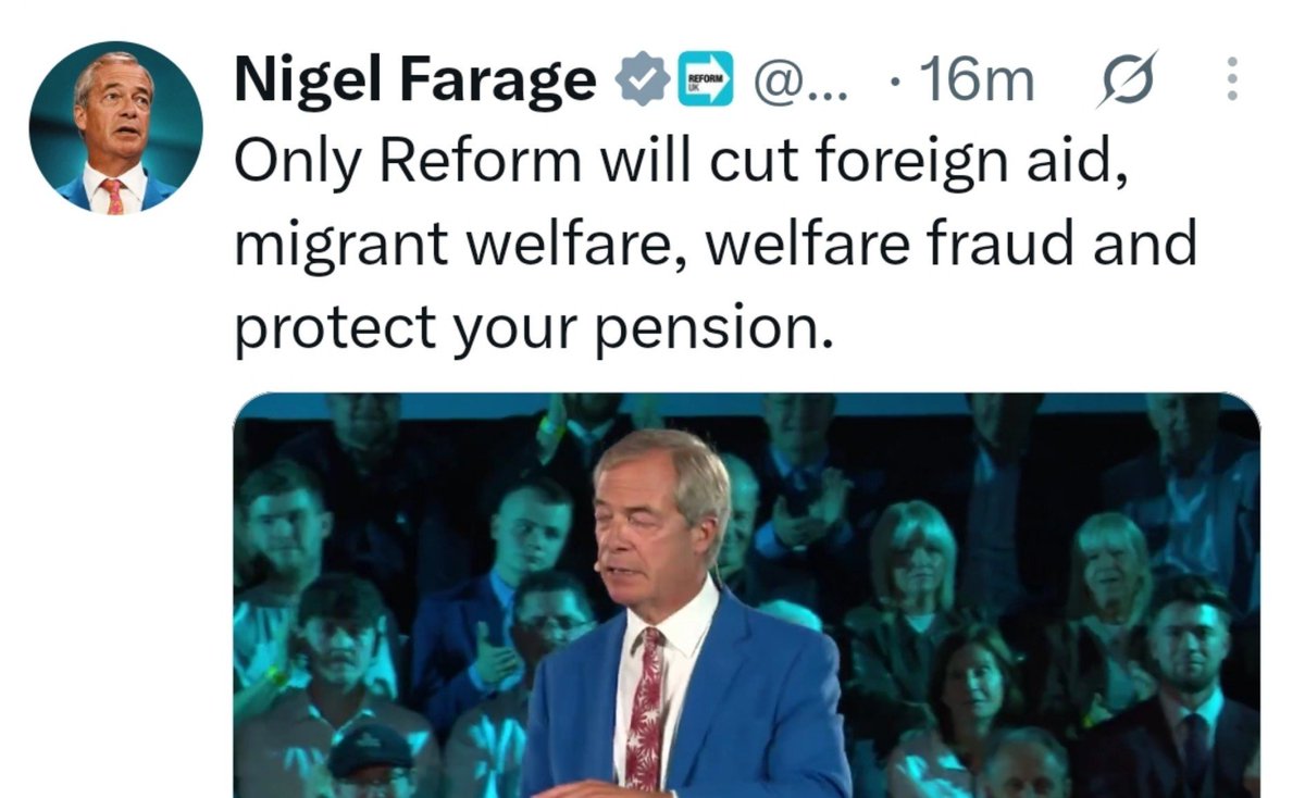 Parody_PM's tweet photo. Reform will take £5 million bribes, accept illegal foreign donations, let convicted fraudsters bankroll them, put houses in their girlfriend's name to avoid tax, help crypto billionaires get richer and do fuck all for ordinary people. 😊 https://t.co/NpOCwcnls7