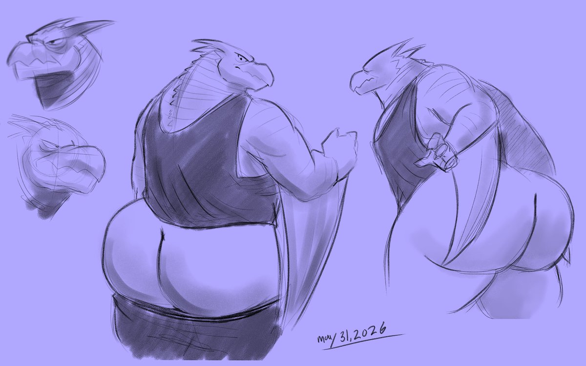 LynnsDarkside's tweet photo. Gotta show other kaijus some love too! 

Here's Rodan, and his massive yams! https://t.co/VcEQXXnKA5