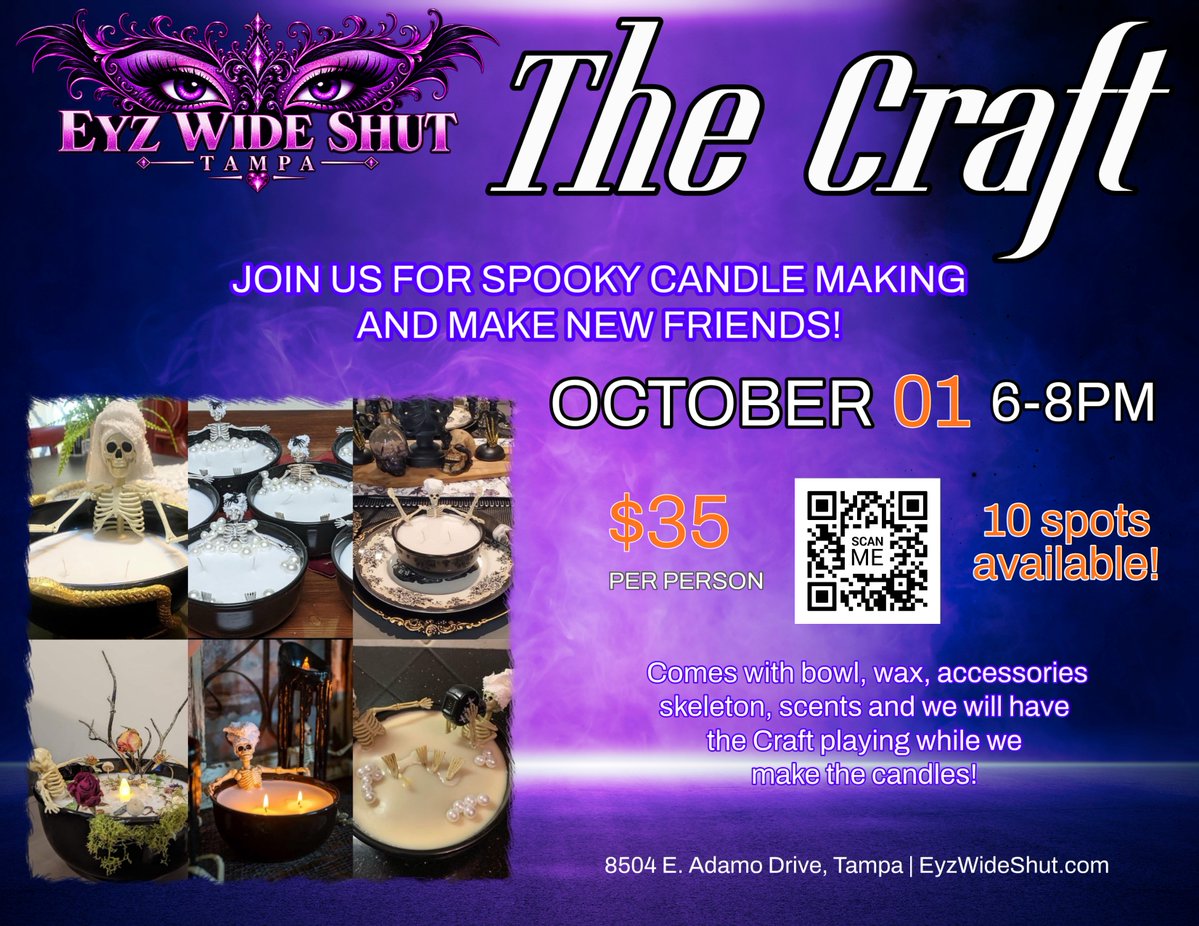 EyzWideShut_0's tweet photo. Tonight come CRAFT! #tampa #tampabay #tampaevents https://t.co/fG9q6V6X0X
