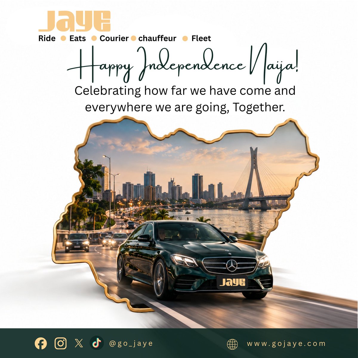 Rashoow's tweet photo. Happy 66th Independence Day, Naija! 🇳🇬

Celebrating how far we’ve come and excited for where we’re going. 

The future is ours to build!

See what we’re building at Jaye 
👇🏾
https://t.co/t3S28pE2ZQ https://t.co/nk41wZlzz2