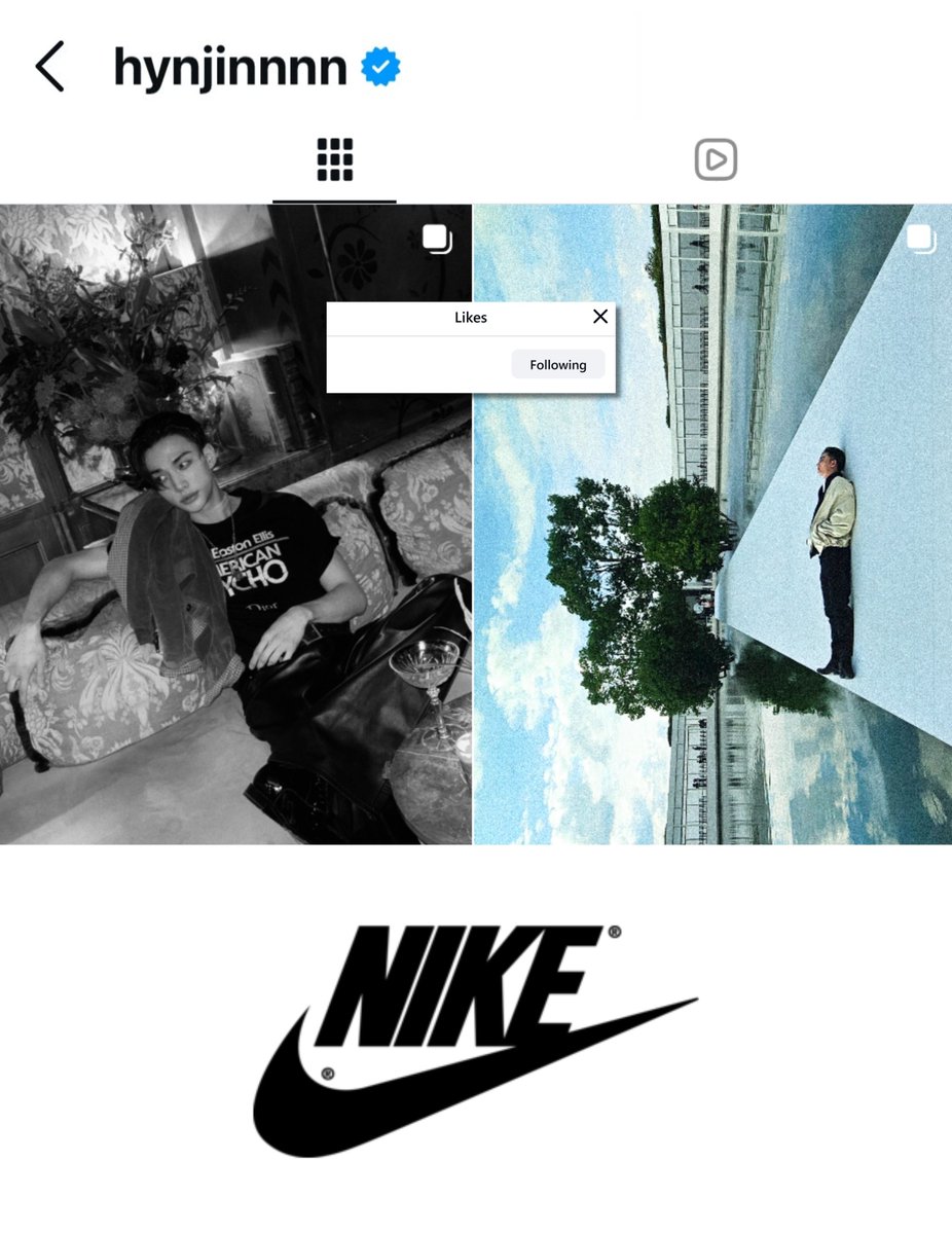 ziphne's tweet photo. Nike Korea’s Brand Marketing staff liked Hyunjin’s 2 latest Instagram posts

HYUNJIN STUNS AT DIOR PFW 
#DiorSummer27_HYUNJIN https://t.co/MBLzO3Lncx