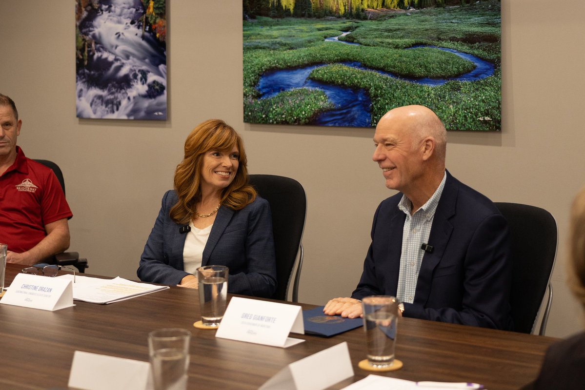 ChristineDrazan's tweet photo. I’m grateful to the Eugene-area business owners who spoke candidly yesterday about what it’s like trying to grow, create jobs and invest in Oregon. They build our infrastructure, provide healthcare, run hotels and restaurants, fill prescriptions and employ hundreds of Oregonians. Despite their different industries, they shared the same frustration with a governor who is working against them.

Governor Gianforte brought a simple message from Montana: things can get better with the right leadership.

He’s had a little too much success recruiting Oregon businesses to Montana. I plan to put an end to that. When I’m governor, Oregon will be open for business again.