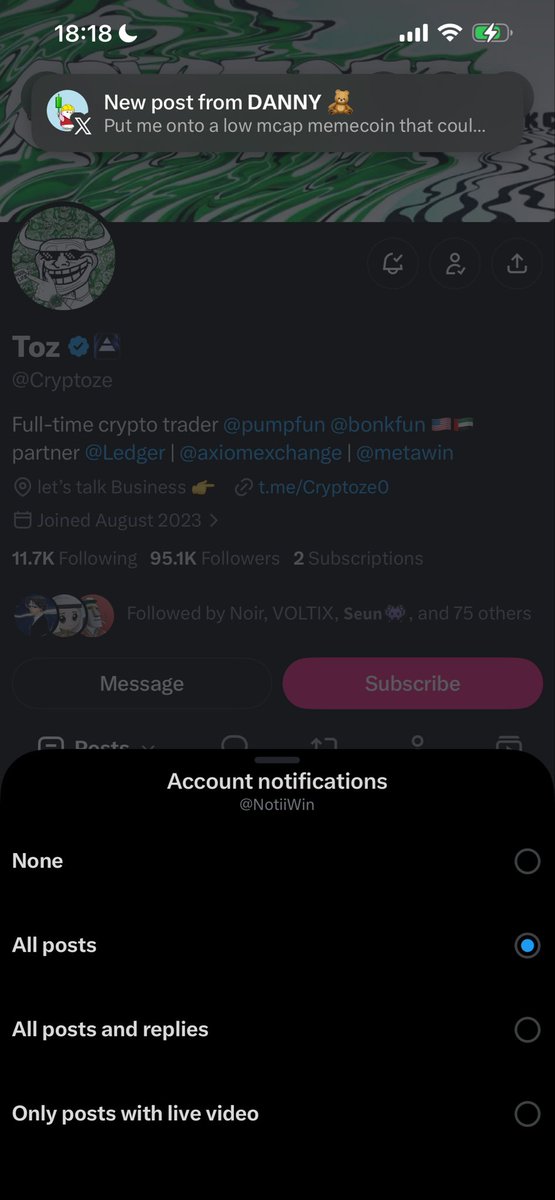 NotiiWin's tweet photo. @Cryptoze @shiIIdotlive One love toz 💯

2iyHsfvRv4KefHqSGRCUFoJgcvPcHgredjtU9PAbRfTY https://t.co/2PzcdCT584