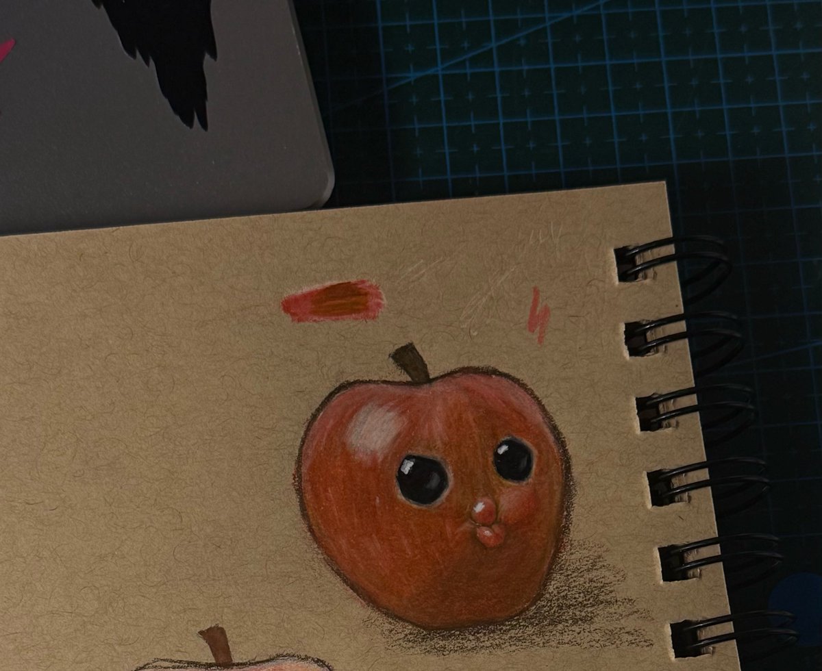 eudh2000's tweet photo. 1 day - Apple 🍎  #inktober2026 https://t.co/DQtkvWgQ8D
