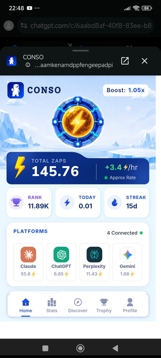 madushka_nnehan's tweet photo. Another day with @conso_xyz 🚀
Learning, exploring, and staying active in Web3.
One step at a time. 🌐

#CONSO #Web3 #ZAPs https://t.co/6Y4TtCZryd