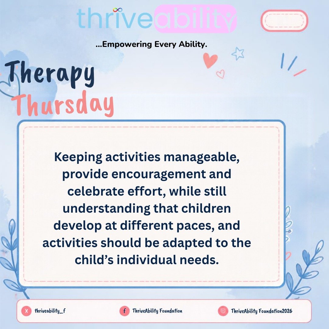 thriveability_f's tweet photo. Small moments of focused play can become big steps toward better attention. Discover simple ways to make learning engaging and purposeful. 🎯💙

#TherapyThursday #ADHDAwareness #AttentionSkills #ChildDevelopment #DisabilitySupport https://t.co/btigxqrzP3