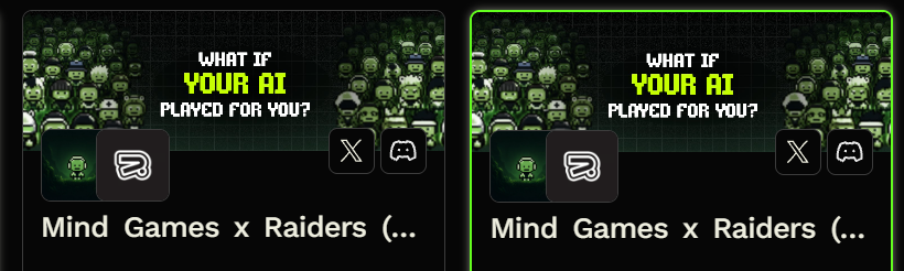 aykutzf's tweet photo. Do you need a WL from @MindGames_AI 🎮

What if you could build an AI mind and let it compete on its own?

Mind Games AI lets you create, train and lock your own Mind before sending it into autonomous competition across trading, chess, poker and sports.

10 seasons.
$100K combined prize pool.
Your Mind does the competing.

     > Built on Robinhood.

Mint details: TBA
Registration: https://t.co/GEYZooJZHH
