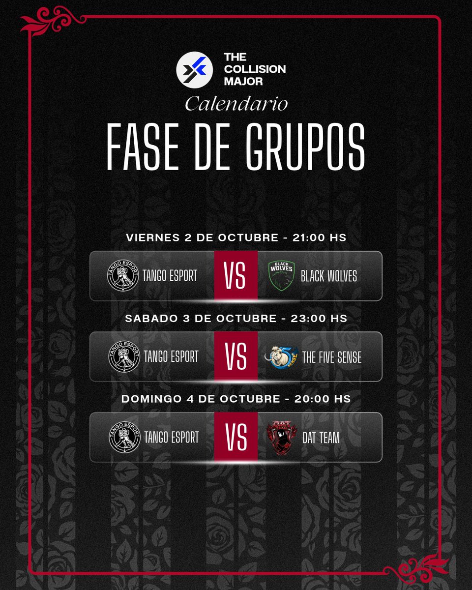 TangoEsport's tweet photo. NO QUEDA MARGEN. 🌹

Última semana de la fase regular de la TCM.

Los resultados no se dieron y las cuentas son claras: tenemos que ganar para clasificar a Playoffs.

No hay nada más que esperar.
Depende de nosotros.
Una última semana. Un objetivo.

#Dondelapasiónseuneconeljuego https://t.co/Hbn88LiVYG