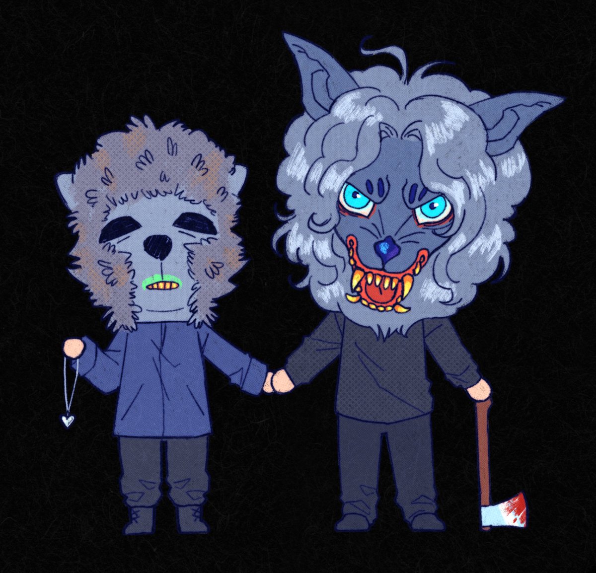 alekuv8sh5's tweet photo. baby wolf and big wolf #creeptapes https://t.co/xlpzvH5jgs