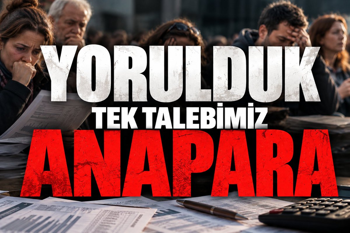 gnkarkar's tweet photo. Borçlarımız var. Ödemelerimiz var. Ailelerimiz ve sorumluluklarımız var.
BEKLEYECEK GÜCÜMÜZ YOK!
1 milyon TL değil, ana paralarımızın tamamını kapsayan bir çözüm istiyoruz.
@memetsimsek @_cevdetyilmaz #AnaParaGüvencesiVerilsin #1MilyonÇözümDeğil https://t.co/hPQoxsFVNX