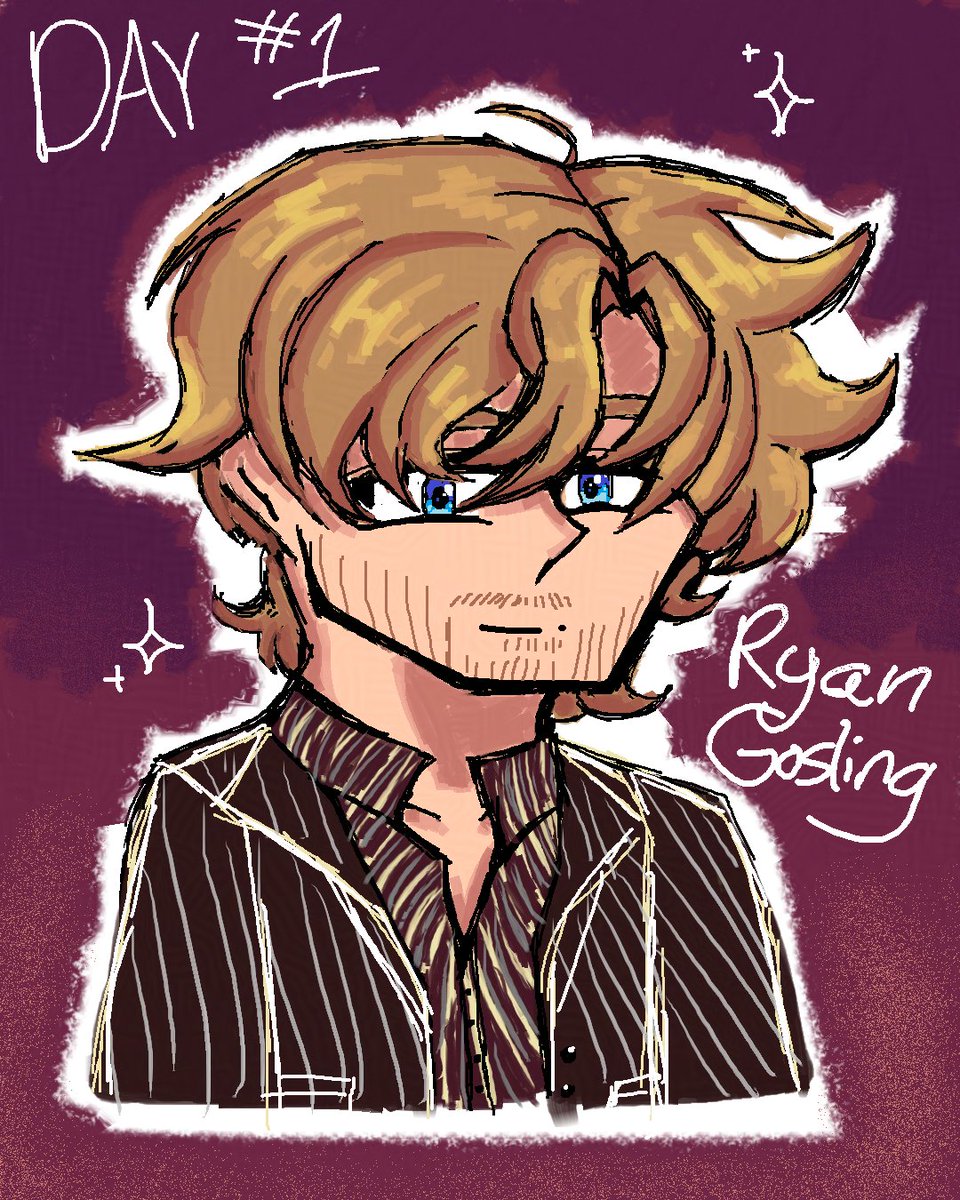 Mika123D's tweet photo. #gostober - Day 1: Ryan Gosling

Yes I am doing this on MSPaint &amp; you can't stop me. https://t.co/PKfOVH1DFH