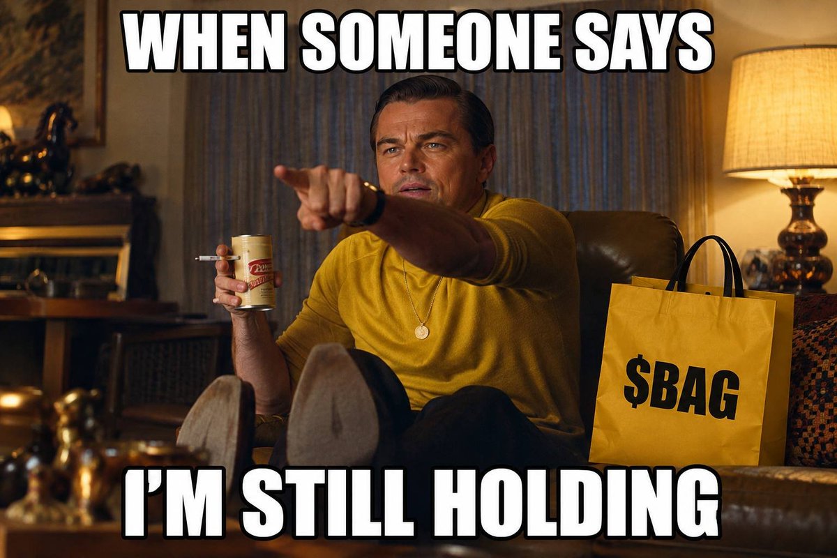 BagDeliveryCo's tweet photo. When someone says you’re still holding the bag…

That’s kind of the point.

We’re literally $BAG Delivery Co. https://t.co/g1437JFSe9