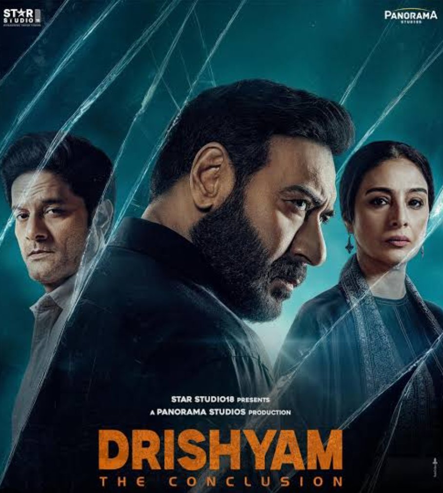 Aashu9's tweet photo. Just watched #DrishyamTheConclusion at a press show in Delhi and absolutely LOVED IT! ❤️

⭐⭐⭐⭐

What a way to close the franchise. The suspense, the mind games & the tension everything keeps you hooked right till the end.

@ajaydevgn is phenomenal. There’s something about his portrayal of #VijaySalgaonkar that I absolutely love. So understated, so controlled, yet you can feel everything behind those eyes. He doesn’t need to overdo anything- his silence does the talking✨

And @JaideepAhlawat is brilliant!  His presence brings such intensity to the film. Every scene between him and Ajay had me completely hooked. Two fantastic actors, two very different energies and an absolute treat to watch them play off each other.

A big shoutout to the director #AbhishekPathak for keeping the tension alive and making the story feel engaging without unnecessarily overdoing the drama. That balance is not easy in a franchise like #Drishyam 

Definitely worth watching on the big screen!

#Drishyam3 #AjayDevgn #Tabu #JaideepAhlawat #Prakashraj