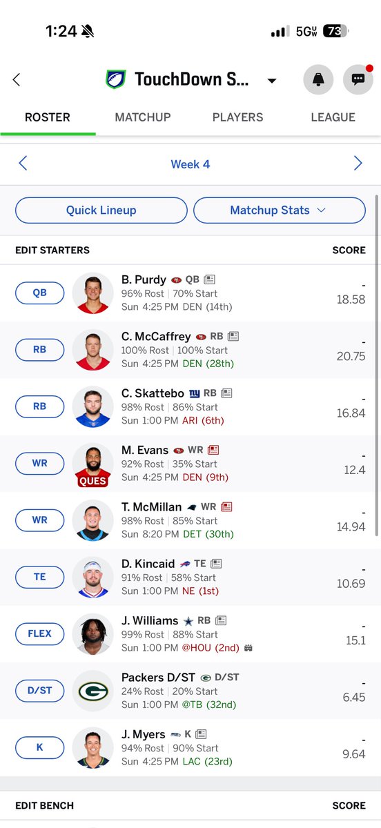 goochman67's tweet photo. How do we feel about Mike Evans at WR2? Trying to make a trade, don’t know what to give up. #lank https://t.co/Oi1oOYokTg