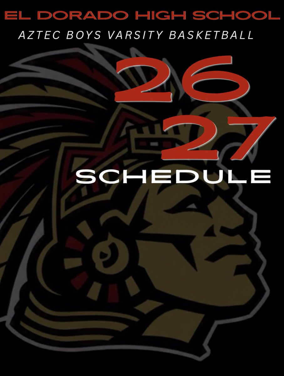 ElDoHoops's tweet photo. Schedule drop!👇🏽@EDAztecs_HS @Coach1Martinez @MHuante_AMS #TheEmpire #OCC https://t.co/6O7XBi3DGt