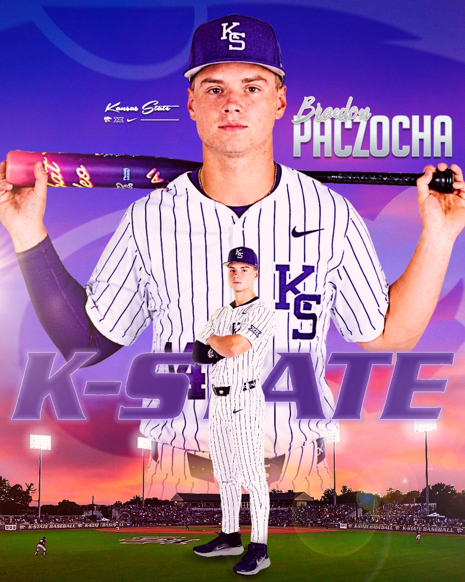 BraedonPaczocha's tweet photo. I am super excited to announce my commitment to the University of Kansas State! Thank you to all of the coaches at K-State for this opportunity! Go Wildcats! 💜🐾 https://t.co/c1vCXPaQH3