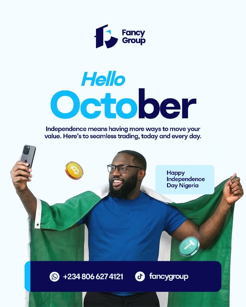 Fancygroupng's tweet photo. HAPPY INDEPENDENCE DAY NIGERIA 🇳🇬 ✊🏿

66 years of resilience
66 years of hope
66 years of possibilities

May Nigeria continue to grow, prosper and create better opportunities for everyone.

Happy 66th Independence Day from all of us at Fancy Group. https://t.co/EdZZ8c4jEb