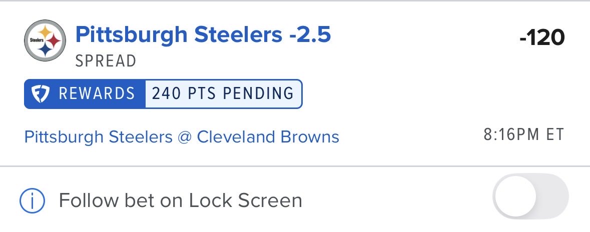 Slimfades's tweet photo. 1U 🔆〰️

Backing the defense here on a short week and a dumbbell theory reason after facing a bengals offense. I think Steelers gets it done, not seeing credit being given to ARod after that performance.Pretty good sell high spot for browns as well. https://t.co/UdfZNbKpM4