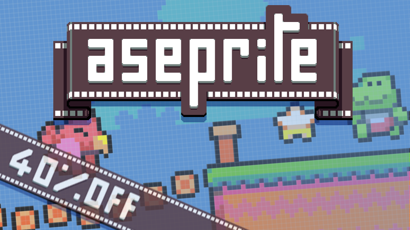 aseprite's tweet photo. Aseprite is 40% off during the Steam Autumn sale, until October 8th! https://t.co/QX1cVqSLTs