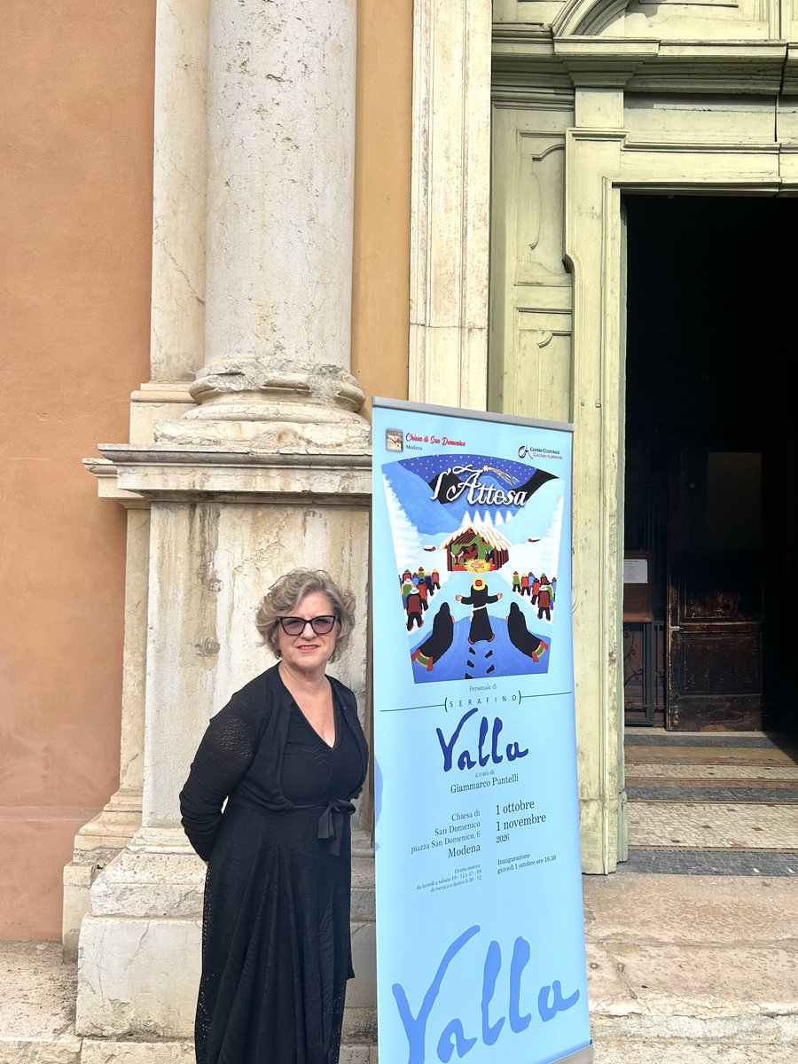 GPuntelli's tweet photo. Il significato dell’attesa raccontato dai colori e dalla ricerca di Serafino Valla. Oggi, a Modena, nella chiesa di San Domenico, l’inaugurazione della personale del maestro, a mia cura, in collaborazione con la figlia e curatrice Giuseppina Valla, dal titolo, appunto, L’Attesa: opere nelle quali Serafino Valla ha raccontato la linea dell’infinito calandola nella storia. L’esposizione, estremamente apprezzata, inserita in uno spazio particolare della stupenda chiesa, sarà divulgata e accompagnata anche da eventi musicali durante il mese di ottobre: per la mia presentazione di un’opera clicca qui https://t.co/Zs8lVspq7g
