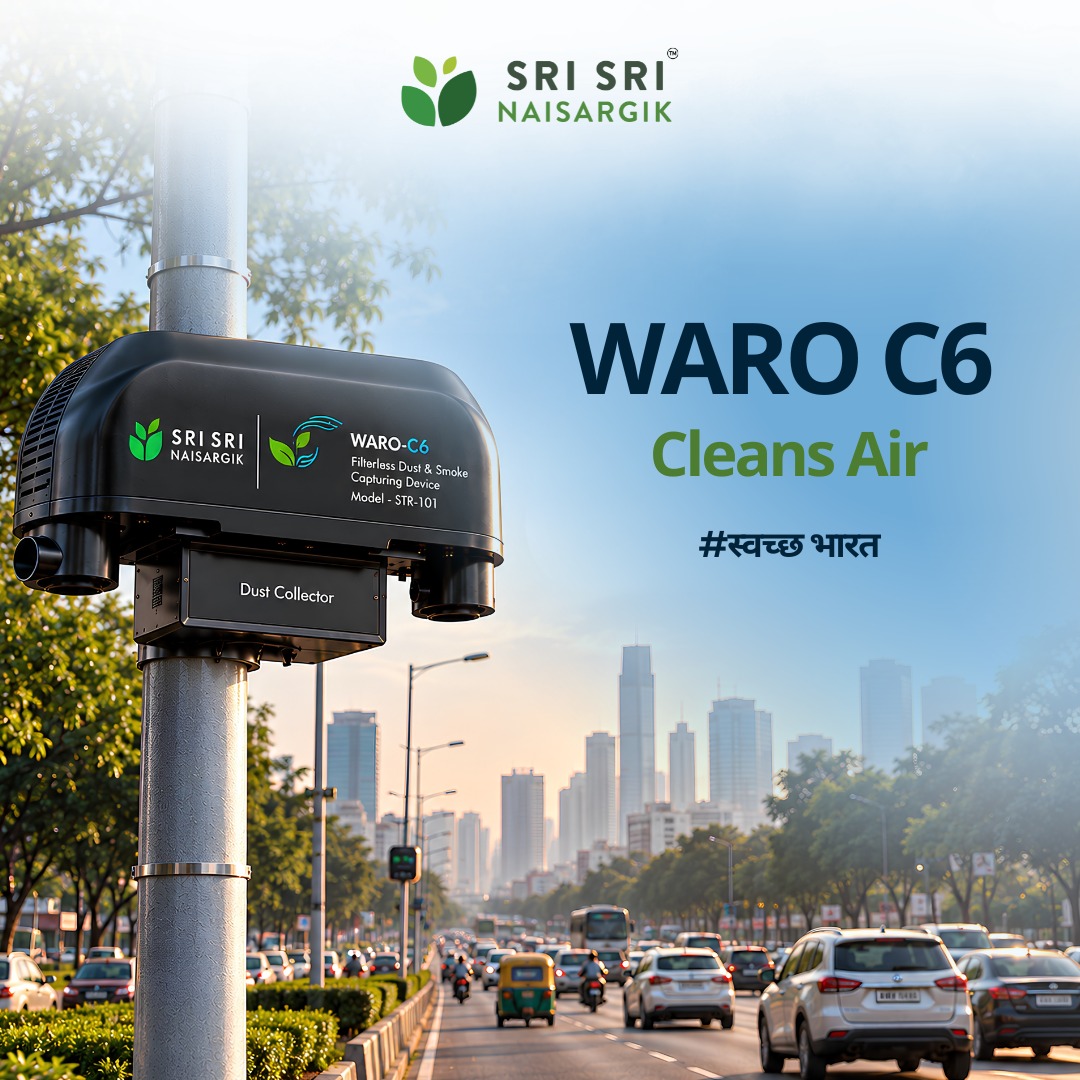 SSIAST's tweet photo. Swachh Bharat begins with clean water, rich soil &amp; clean air. 🌱💧🌬️

💧 Shudhi purifies water
🌱 Vardaan nourishes soil
🌬️ WARO C6 cleans air
True cleanliness protects what sustains us. 🌍
#SwachhBharat #SriSriNaisargik #ArtOfLiving
https://t.co/jDqZUNbtDd https://t.co/tgvF08legP