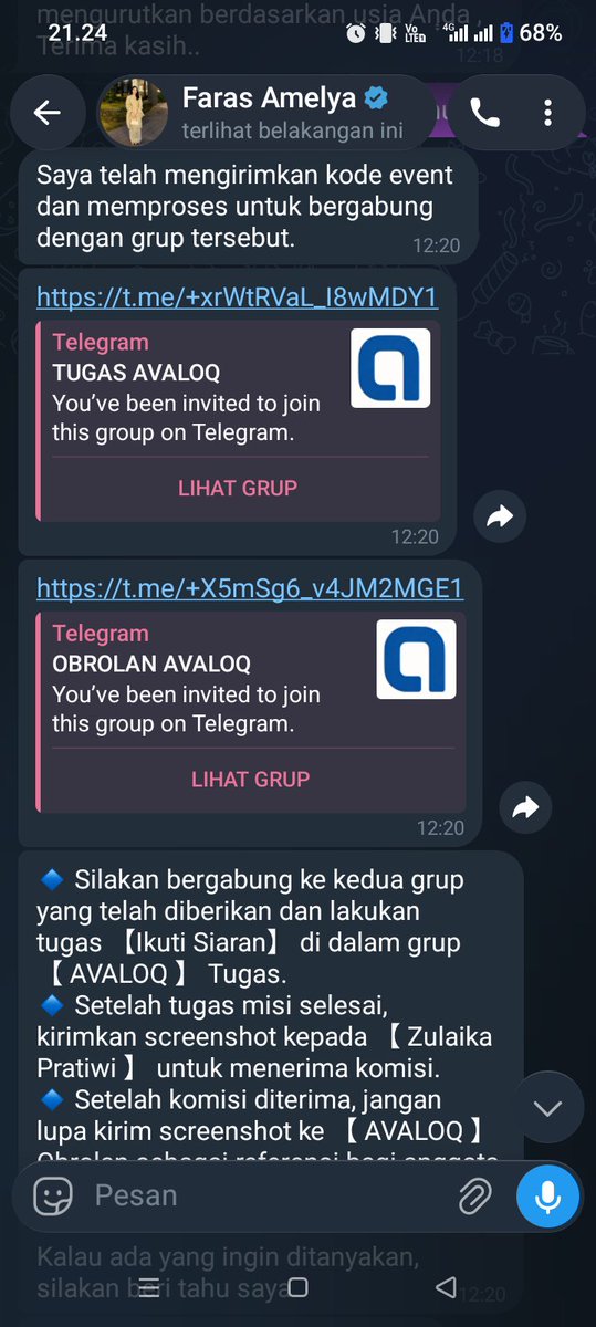 ore0keju's tweet photo. SCAM FEEDBACK HADIAH DAPET KOMISI 

Awalnya di telfon dapet hadiah gratis, gak lama hadiah dateng dan 2 hari yg lalu di telfon untuk konfirmasi sudah nerima hadiahnya, lalu sorenya di invite ke grup wa untuk review dan dikasih komisi. https://t.co/vvFxvz9Tqm