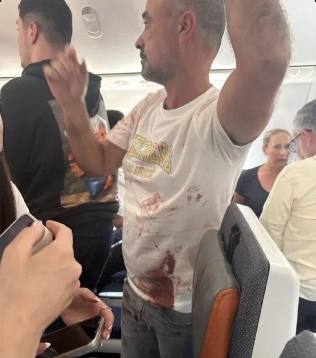 Osint613's tweet photo. One important detail from yesterday’s story I’m not sure I mentioned:

After the captain was stabbed by the Omani co pilot, 4 passengers subdued the attacker using headphone cords and other means.

Yaniv Hayun then realized there was nobody flying the plane and that the aircraft was in a steep dive. He rushed into the cockpit, got into the pilot’s seat and grabbed the controls.

Hayun grabbed the control yoke, pulled back and helped level the aircraft while other passengers helped the  captain and others were holding down the Jihadist co pilot attacker.

When Yaniv was asked how did he know what to do?

Yaniv said he knew what to do because he had seen it on TV. He regularly watches “Mayday: Air Crash Investigation,” a documentary series about aviation disasters.

Another FLYDUBAI pilot who by chance happened to be traveling aboard then entered the cockpit, took control and ultimately helped land the aircraft safely in Saudi Arabia.