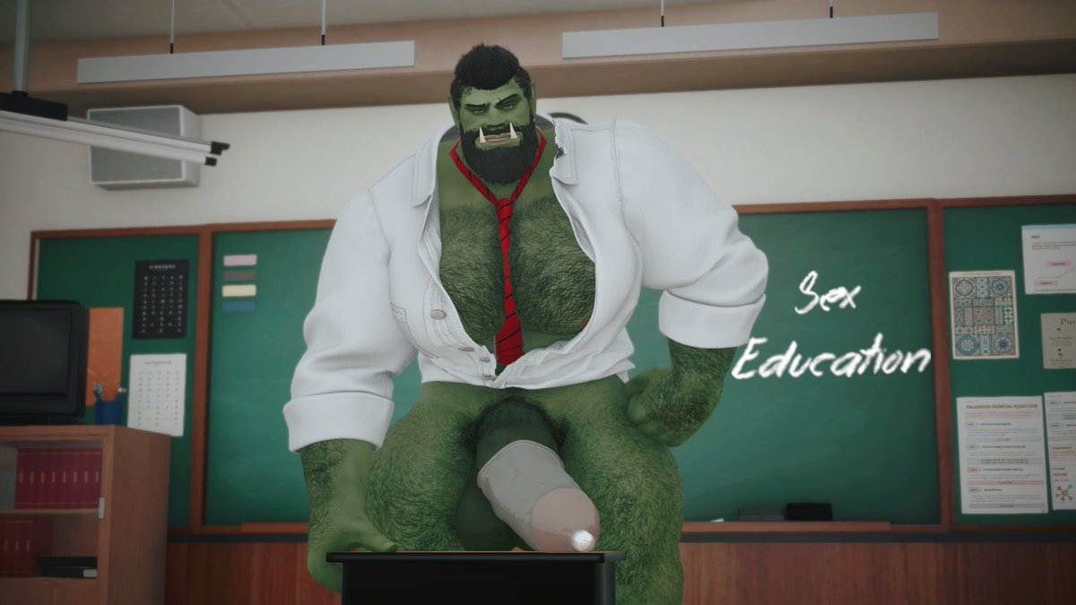 Sylbhar's tweet photo. Orc/Kinktober Day: 1 - Condom

Gonna try and do this, with a mixture of the two, cause I of course love orcs, but why not do Kinks with it? https://t.co/7ZFiGIbfVG
