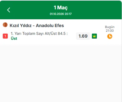 rdbsk78's tweet photo. Kızıl Yıldız - Anadolu Efes maçında 1. yarıdan itibaren potalar tutuşacak! 🔥

Yarı 84.5 Üst (1.69) bana oldukça mantıklı geldi. Bu maçta sayı eksik olmaz, basketbol severler buraya! 🏀🏀

Sizce ilk yarı kaç sayıyla biter? 👇
#KızılYıldız #AnadoluEfes #Basketbol https://t.co/iGtWEIFjmD