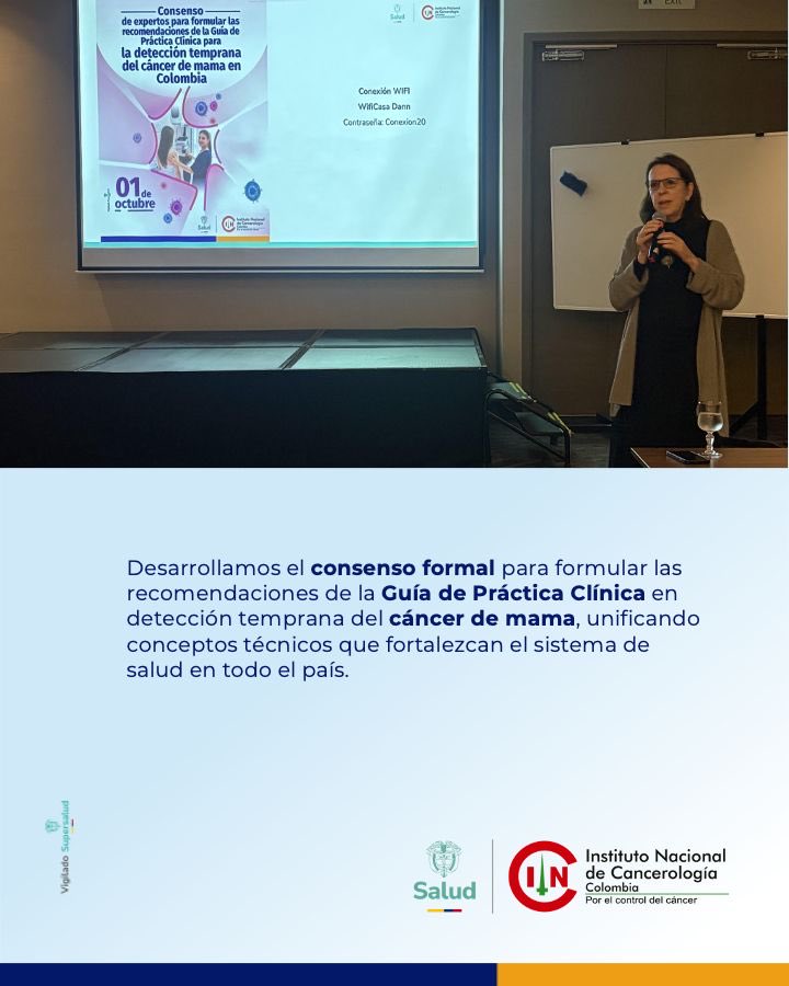 INCancerologia's tweet photo. La detección temprana del cáncer de mama requiere decisiones basadas en evidencia.
Hoy reunimos a profesionales de la salud, sociedades científicas, representantes de pacientes, organizaciones gubernamentales y expertos metodológicos en un consenso nacional. https://t.co/ct4i9RyjQZ